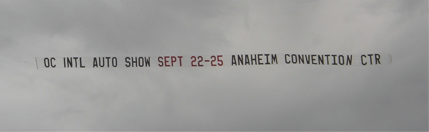 Banner Towing in and near Los Angeles California