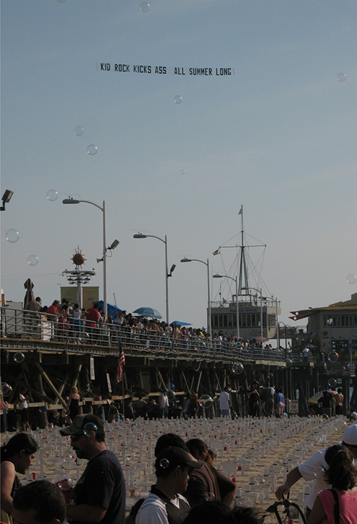 Beach Aerial Advertising in and near Los Angeles California